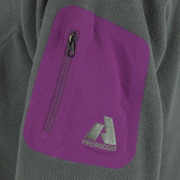 Eddie Bauer First Ascent Women's Small Gray PolarTec Fleece 1/4 Zip Pullover - Picture 5 of 9